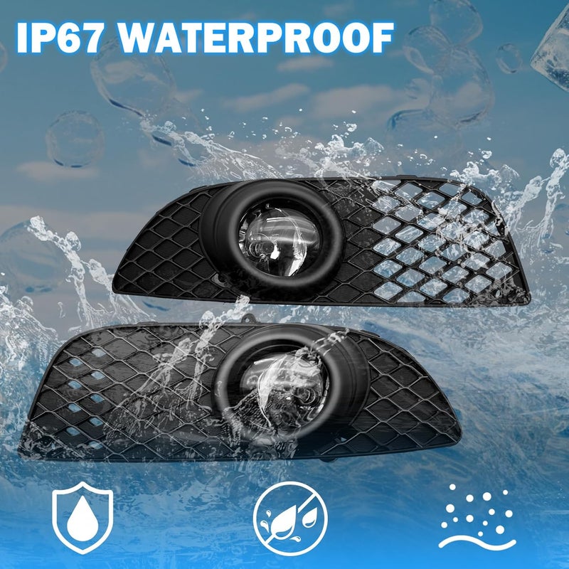 BOXLIGHT Fog Lights Compatible with 2007-2015 Mitsubishi Lancer Bumper Driving Fog Lamps Assemblies with Switch and Wiring Harness - Image 4